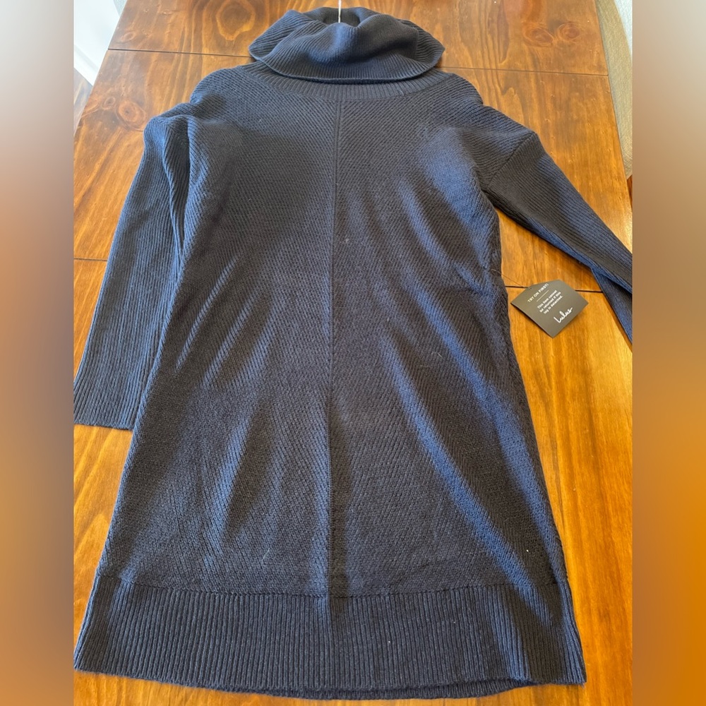Lulu’s Women’s Tea Reader Navy Blue Sweater Dress